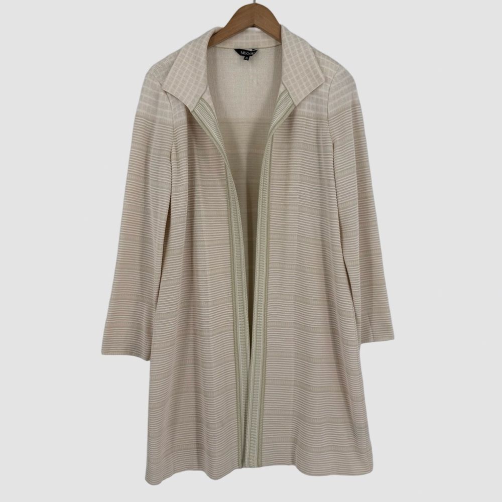 Misook Open Front Longline Textured Knit Jacket I… - image 1